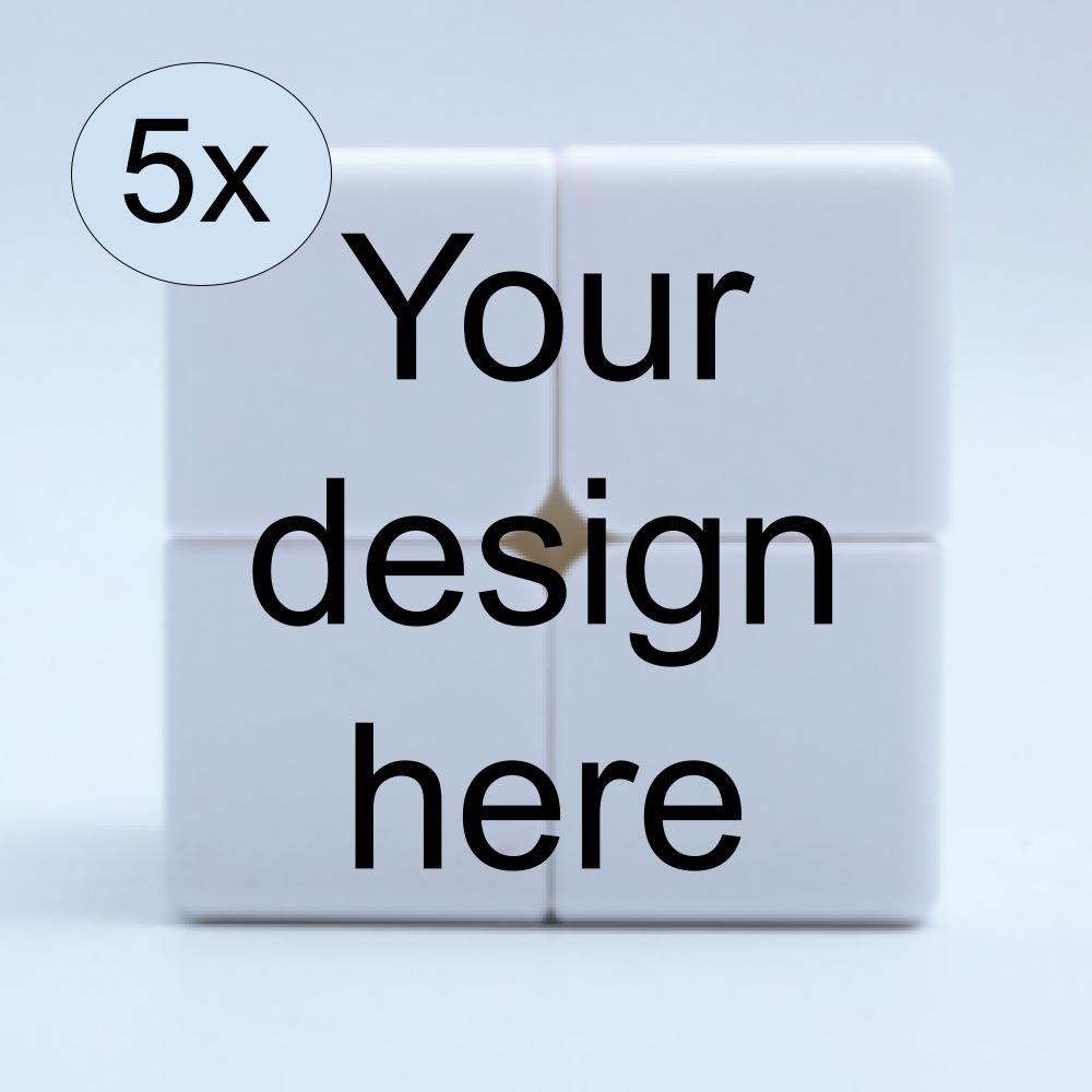 Set of 5 Custom 2x2 Cubes – Personalised Puzzle Pack
