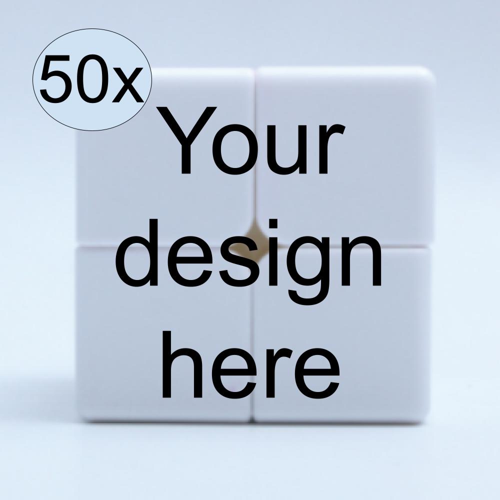  Bulk 2x2 Custom Cubes – Pack of 50 for Events & Promotions